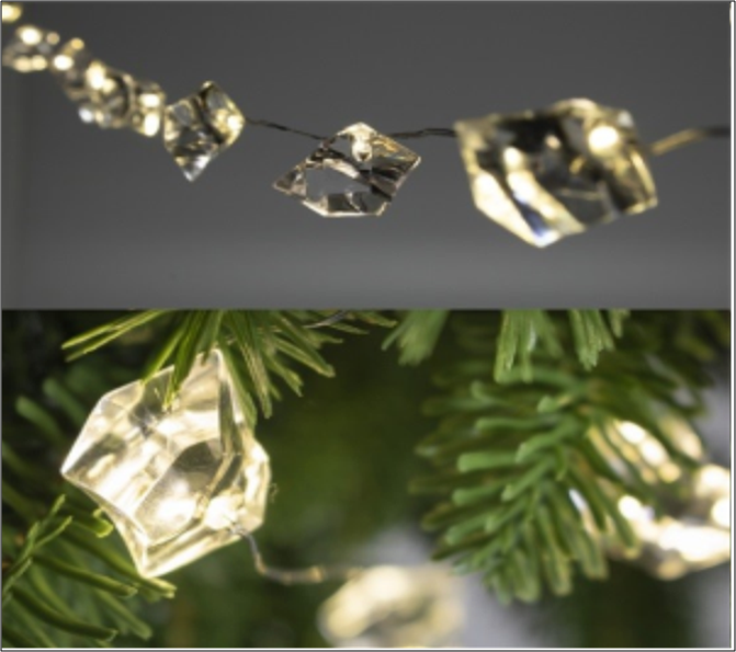 Belt�ri elemes f�nyf�z�r,meleg feh�r, 20 LED